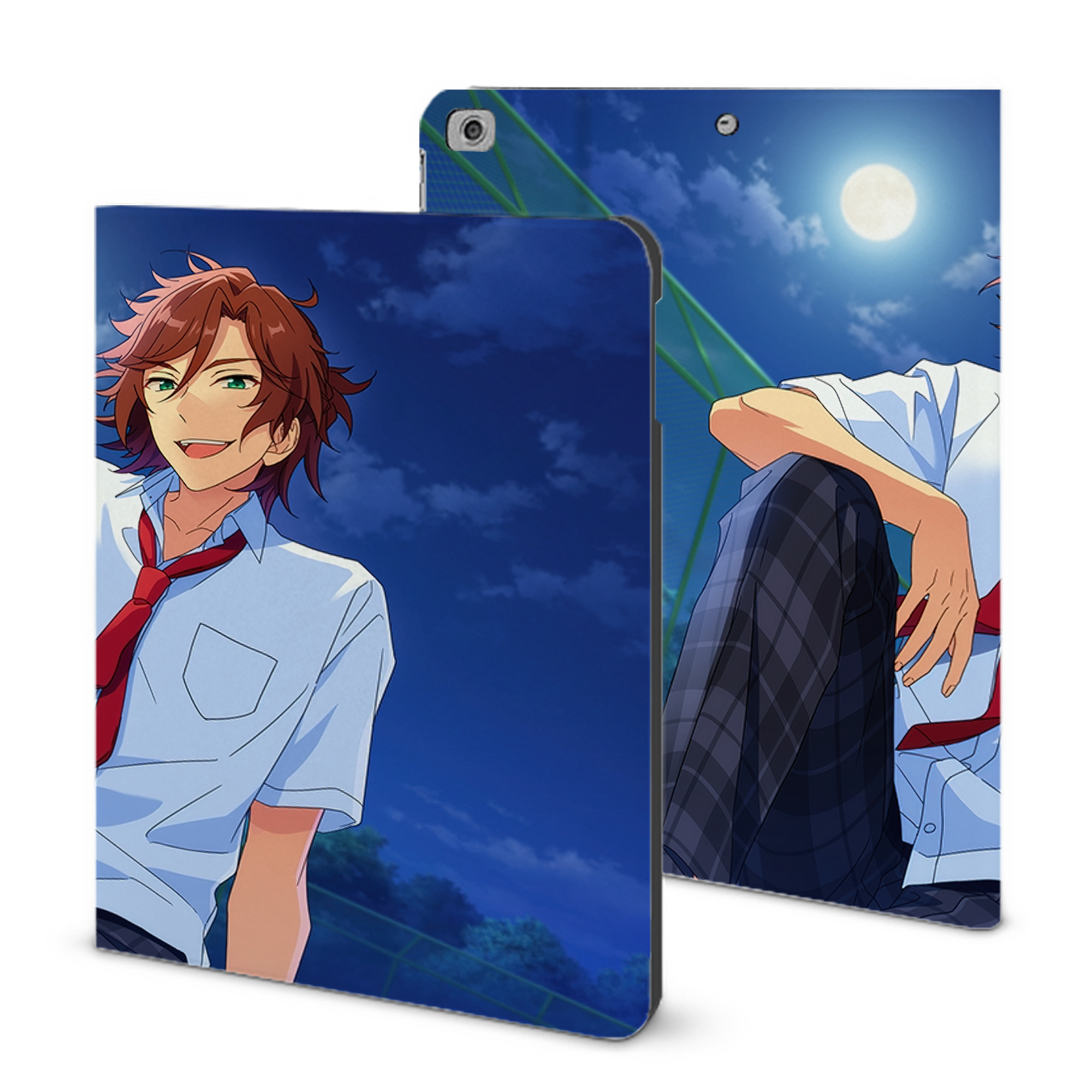 （画像用） あんさんぶるスターズ! Ensemble Stars IPad ケース ブック型 PUレザー TPU 耐衝撃 軽量 薄型 ペン収納なし 全面保護 IPad 各モデル対応